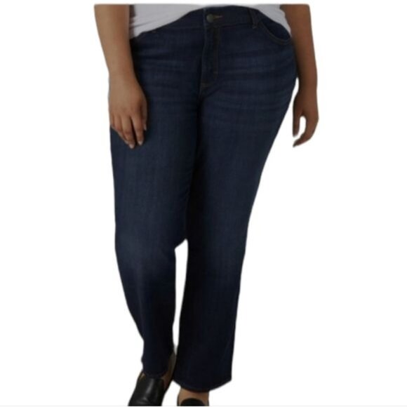 Jeans Lee Riders Straight Leg Denim Women's Woman's Plus Size 26 W Petite - Picture 11 of 11